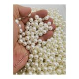 Hobimos 100gr 10mm Krem Renk A Kalite Plastik İnci Boncuk, Takı Yapım Boncuğu (~200 Adet) Toptan