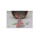 Hobimos 10gr 6mm Pastel Karışık Renkli Yuvarlak Plastik Boncuk, Takı Yapım Boncuğu (10gr,~90 Adet)