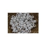 Hobimos 10mm Beyaz Renkli Ahsap Boncuk - 10 Mm Beyaz Tahta Boncuk 20 Adet