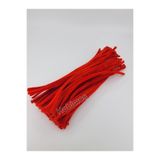 Hobimos 20 Adet Kırmızı Şönil 30cm, Tüylü Peluş Kadife Tel, Oyuncak, El İşi, Çiçek, Süsleme