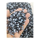 Hobimos 500 Adet 6 mm Siyah Yarım İnci Boncuk - Deliksiz Yapıştırılabilir Süsleme Boncuğu