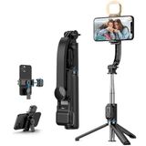 Hobimtek Çok Amaçlı Işıklı Selfie Çubuğu Masa Üstü Tripod Kumandalı Selfie Dolgu Işığı Dahil 107 Cm C01s