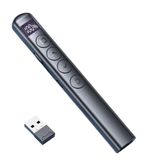 Hobimtek Dijital Ekranlı Şarjlı Lazer Sunum Kumandası Şarj Göstergeli Lazer Powerpoint Laser Pointer Slayt Atlatıcı