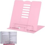 Hobimtek Metal Kitap Okuma Standı 6 Kademe Ayarlanabilir Kitap Tutucu Ofis Çalışma Ders Tablet - Pembe