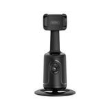 Hobimtek P01 360° Hareket Algılayıcı Sensörlü Akıllı Çekim Selfie Video Takip Tripodu Gimbal Telefon Tutucu Vlog Tripod - Siyah
