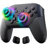 Hobimtek S-80 Rgb Kablosuz Joystick Wireless Oyun Kolu Pc/switch/oled Için Oyun Kolu Nintendo Swich Uyumlu Pc Laptop - Siyah