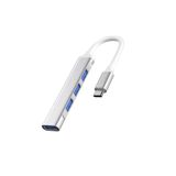 Hobimtek Type-c 3.1 To USB Hub 4 Port Metal Usb Çoğaltıcı Macbook Uyumlu usb 3.0 Otg Usb Adaptör Çoklayıcı