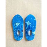 Hobins Sportswear & Company Kaydırmaz Taban Unisex Bebek Çocuk Deniz Ayakkabısı Havuz Patiği - 30 - 32 - İndigo - Siyah