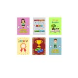 HOBİREYON 48 Adet Öğrenci Başarı Tebrik Kartı 70x50 mm (Örnek Öğrenci,Kitap Kurdu, Aferin,Matematik Şampiyonu)