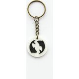 Hobireyon Balık Burcu NFC Anahtarlık – Akıllı Temassız Bağlantı Özellikli Burç Anahtarlığı (3,5 cm)