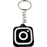 Hobireyon NFC Anahtarlık - İnstagram Anahtarlık Siyah (Küçük Boy 3 cm)