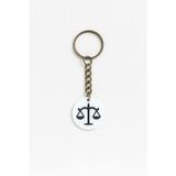 Hobireyon Terazi Burcu NFC Anahtarlık – Akıllı Temassız Bağlantı Özellikli Burç Anahtarlığı (3,5 cm)