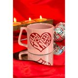 HobiShop(2354) ALL YOU NEED IS LOVE Pembe Kupa Renkli