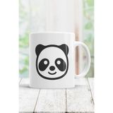 HobiShop(2756) Sevimli Panda Kupa Bardak Beyaz