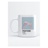 HobiShop(4025) Pantone Euphoria Baskı Porselen Kupa Bardak Beyaz