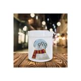HobiShop(7573) Gryffinkitten Baskılı Seramik Küllük Beyaz