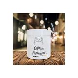 HobiShop(7588) Espresso Purronum Baskılı Seramik Küllük Beyaz