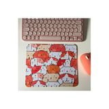 HobiShop(7676) Kedi Desenli Mouse Pad, 23x19 cm, Kaymaz Taban, Ev, Ofis ve Oyun için Rahat ve Yumuşak Mousepad 3