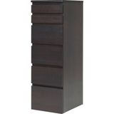 Hobiurun 6 Çekmeceli Şifonyer, Venge, 40X123 Cm, Aynalı - Ahşap - Beyaz