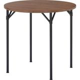 Hobiurun Yuvarlak Mutfak Masası, Çam-Kahverengi Vernikli, 2 Kişilik, 80 cm - 1/100 Toz Ceviz - 82x88x75 cm
