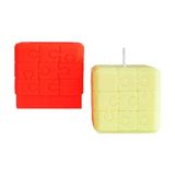 Hobizubi Puzzle Silikon Mum Kalıbı M-163 - Koyu Turuncu