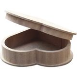 Hobs Ahşap Kalpli Kutu 20X20X6.5 cm