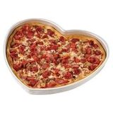 Hobs Kalp Şekilli Delikli Alüminyum El Yapımı Pizza Tepsisi