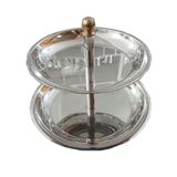 Hobs Muffin Cupcake Kurabiye Mini Pasta Kek Servis Sunum Standı Meyvelik Sunumluk 2 Katlı Metal