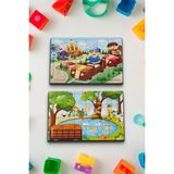 Hoby Games Okul Öncesi Başlangıç Yapboz Lunapark Maceram Ve Piknik Ahşap Puzzle Set