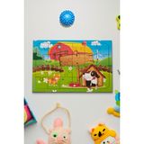 Hoby Games Okul Öncesi Başlangıç Yapboz Piknik Ve Sevimli Dostlarım Ahşap Puzzle Set