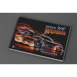 Hoby Games Okul Öncesi Küçük Boy Yarış Arabaları Küçük Boy 15 Yapraklı Karton Kapaklı Resim Defteri 17X24CM - Renkli