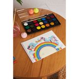 Hoby Games Okul Öncesi Unicorn Küçük Boy 15 Yapraklı Karton Kapaklı Resim Defteri 17X24CM - Renkli