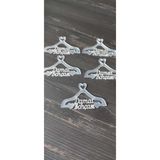 hoby shop Pleksi Damat Bohçası Yazısı Bohça Süsü Gümüş(5 Adet)