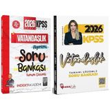 Hoca Kafası + Indeks 2026 Kpss Vatandaşlık Video Ders Notları + Soru Bankası 2 Li Set