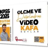 Hoca Kafası Yayınları 2025 Kpss Eğitim Bilimleri Ölçme Ve Değerlendirme Video Kafa Notlar