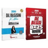 Hoca Kafası + Yönerge 2026 Kpss Tyt Dil Bilgisini Kafala Soru Bankası + Taktiklerle 8X25 Deneme 2 Li Set