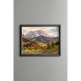 Hochkönig - Vintage Desenli Çerçeve, Gümüş, 15 x 21