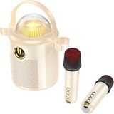 Hoco BS59 Bej Pearlescent Mikrofonlu Bluetooth Kablosuz Hoparlör