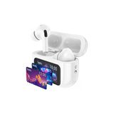 Hoco EW72 BT 5.4 Beyaz Aktif Gürültü Engelleyici Özellikli Dijital Dokunmatik Ekranlı Airpods Bluetooth Kulaklık