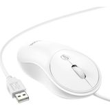 HOCO GM13 Bussines 1600DPI 4D Yüksek Hassasiyet Kablolu Optik Mouse BEYAZ