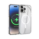 Hoco İphone 15 Pro Max Anti-Fall Darbe Önleyici Airbag Manyetik Magsafe Silikon Kılıf-(5775)