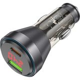 Hoco NZ12B Unimpeded PD48W USB + Type-C Araç Çakmaklık Hızlı Şarj ALETI-(5775) - Seçenek
