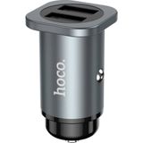 Hoco NZ4 Çift Gri USB 24 W Hızlı Şarj Araç Çakmaklık Şarj Adaptörü Oto Şarj Başlığı