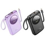 HOCO Q19 Lucky 10000mAh 30W Dijital Göstergeli Kablolu Powerbank-(5775)