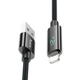 Hoco U125 1.2M Benefit Lightning Siyah Şarj Data Kablosu