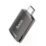 Hoco. UA19 Tak Çalıştır HDMI to Type-C Dönüştürücü - Gri