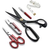 Hodbehod 10 No 25.5 Cm Siyah Saplı Çelik Somunlu Profesyonel Kumaş Kesim Makası Set