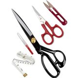 Hodbehod 11 No 28 Cm Siyah Saplı Çelik Somunlu Profesyonel Kumaş Kesim Makası Set