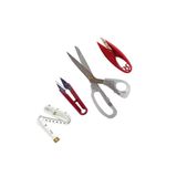 Hodbehod 23 cm Plastik Saplı Kumaş Kesim Iplik Temizleme Makası Set