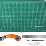 Hodbehod A2 Yeşil 60X45cm Çift Taraflı Kesim Altlığı Hobi Cutting Mat Set